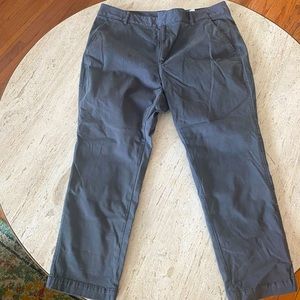 Banana republic Sloan fit ankle length chino, deep gray.